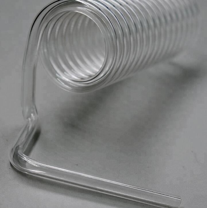 Σπειροειδής σωλήνας χαλαζία υψηλής θερμοκρασίας